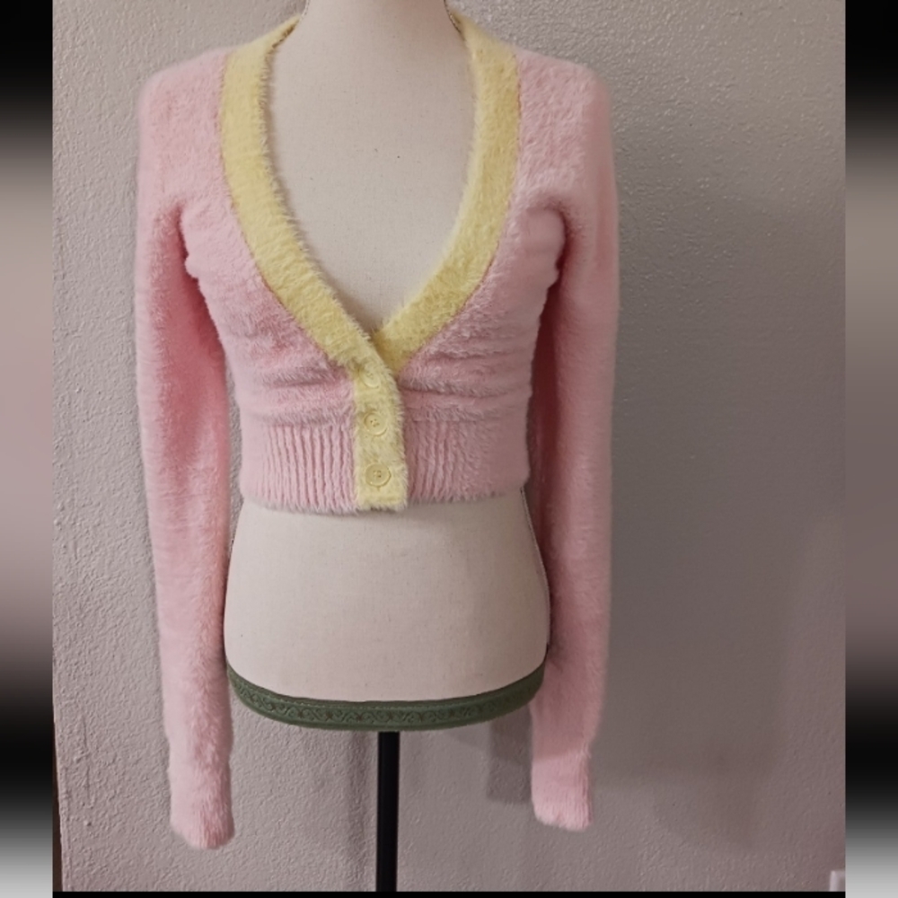 For love and lemons shila crop cardigan small NWOT